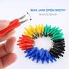 20Pcs 1.1''/28mm Alligator Clips Crocodile Electrical Test Clamps Jumper Helper Color Protective Insulation Cover for Laboratory
