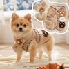 Cartoon Bear Puppy Coat Scarf Set Warm Comfortable Dog Vest Jacket Cotton Double-faced Pile Pet Costume