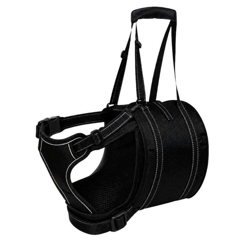 Dog Support Wrap for Senior Dogs with Sliding Fit Controls, Soft-Lined Chest Panel, and Two Handles for Guided Short Walks