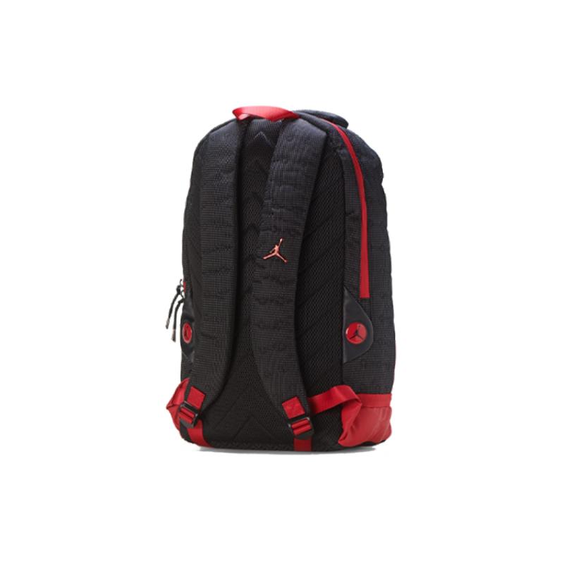 Jordan Polyester Basketball Bag Backpack Unisex Bred Black Red Jordan 9A1898-KR5