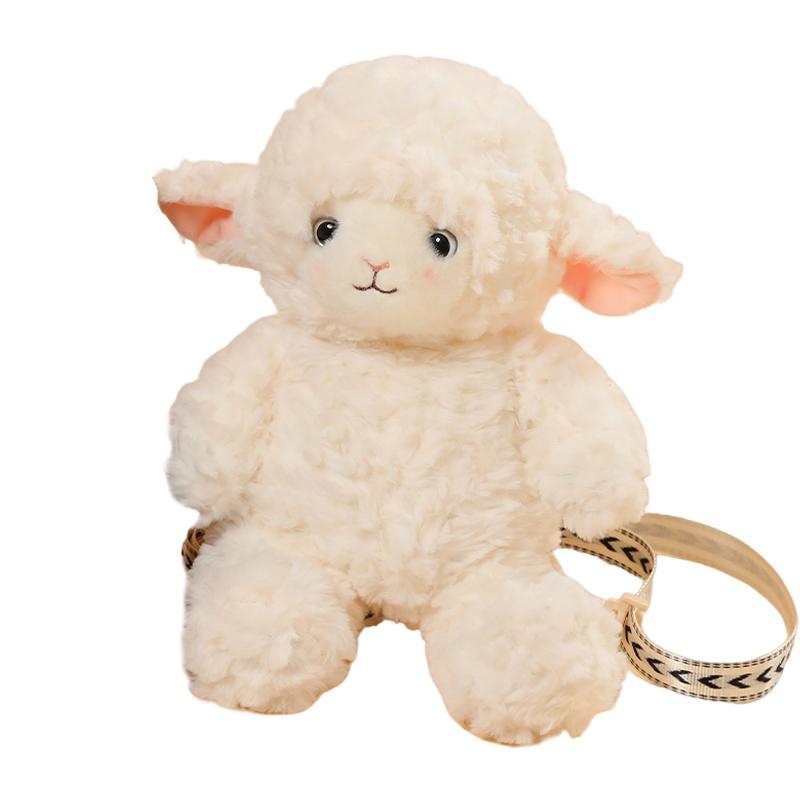 40CM Creative Sheep Plush Backpack Simualtion Animal Bag LifelIike Travel Decro Zoo Souvenir