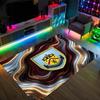 Burnley Football Design Crystal Velvet Carpet Cozy Non?Slip Printed Rug For Bedroom Living Room Entrance