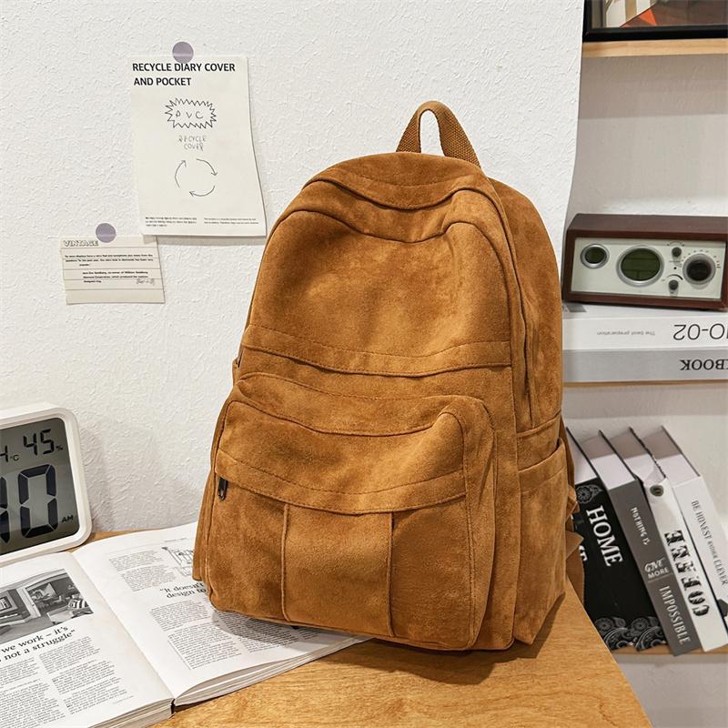 Stylish Backpack for Men and Women with Multiple Pockets and Front Zipper Design