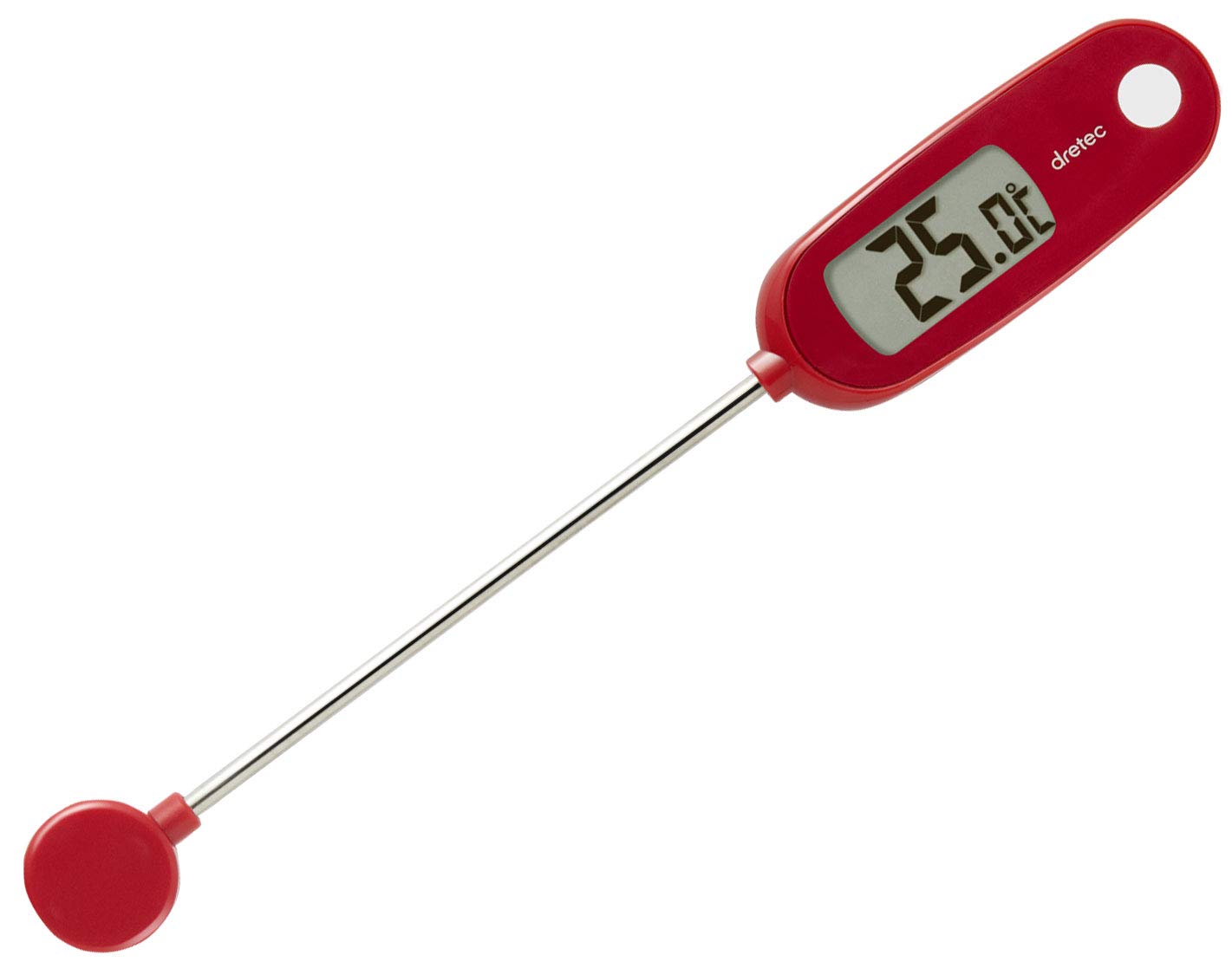

dretec O-274RD Digital Cooking Thermometer, Water-Resistant, Red