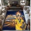 Cristiano Ronaldo Printed Crystal Velvet Rug Non‑Slip Crystal Velvet Carpet For Sofa Bedroom Indoor Home Decoration