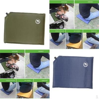 2 Pezzi Gonfiabile Automaticamente Cuscino Seduta Stadio Viaggio Sport Outdoor Campeggio