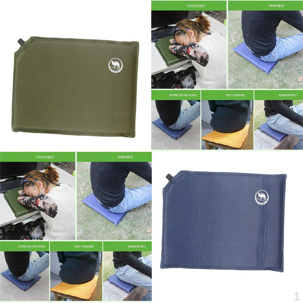 

2 шт. Самонадувающиеся подушки для сиденья для активного отдыха, путешествий, кемпинга, стадиона