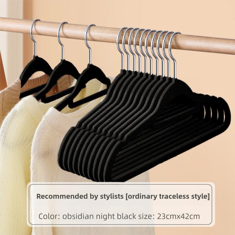 Thickened Hangers Non-Slip Household Clothes Hangers Rotatable Wide Shoulder Dormitory Dry and Wet Dual-Use Clothes Hangers