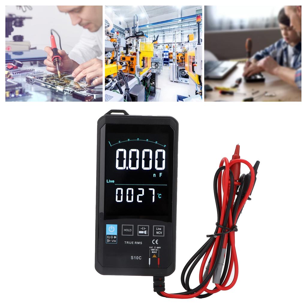 S10C Digital Multimeter DC1000V AC750V High Accuracy Portable Color Screen True RMS MultiFunction Meter