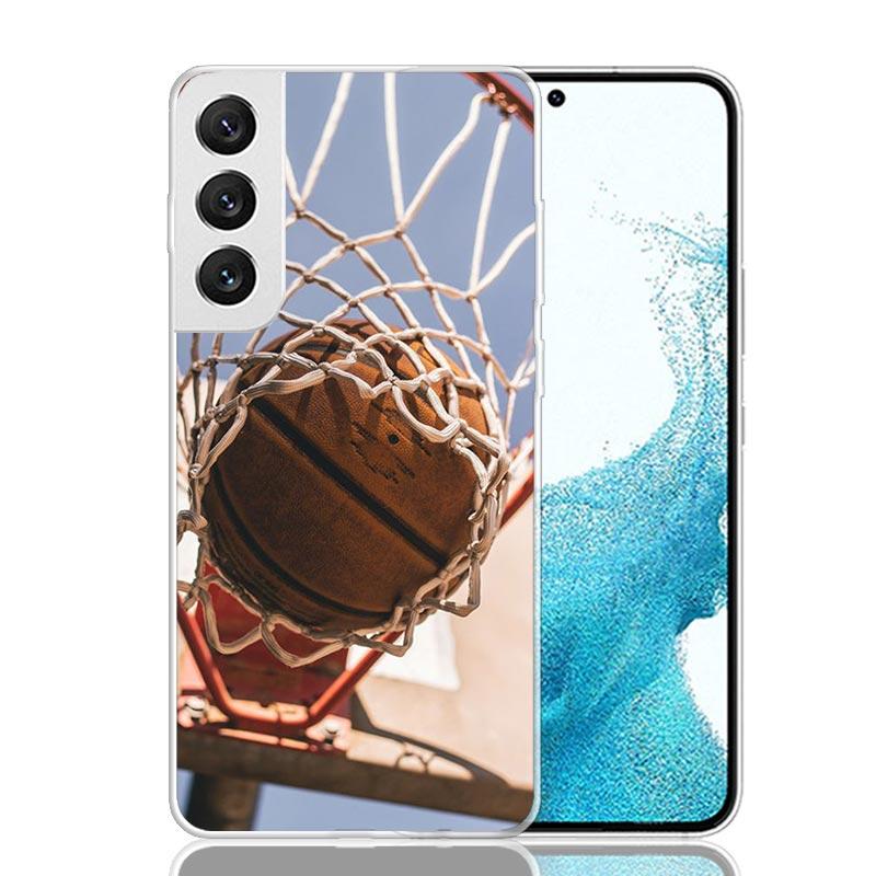 Basketball Basket Sports Case Phone Cover for Samsung Galaxy S24 S25 Ultra S23 Plus S22 + S21 S20 FE S10 S25Plus Trend Fundas S2