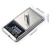 Digital Pocket Jewelry Scale High Precision Portable Scale Steelyard 0.1 G Reloading Compatible for W/ Jewelry & Gems