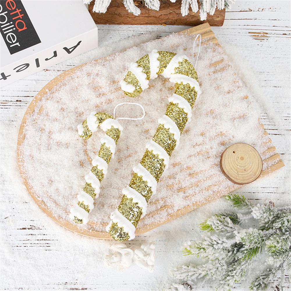 

Christmas Candy Cane Pendant 2026 Xmas Tree White Red Lollipop Hanging for 2026 Home New Year Party Supplies Xmas Decoration S золотий