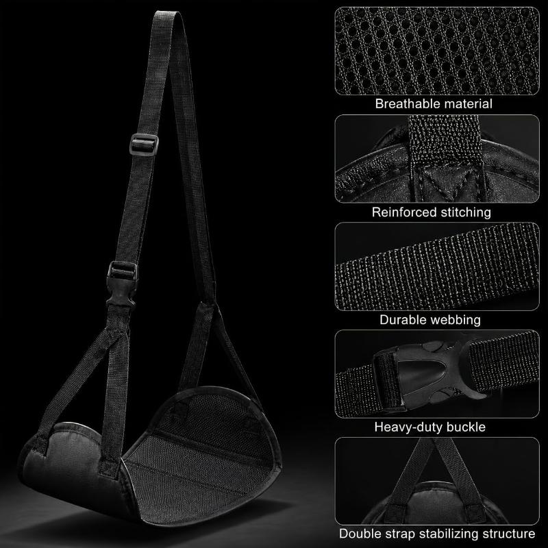 Portable Footrest Hammock Compact Travel Aid For Airplanes Footrest Hammock Travel Footrest Comfortable Leg-Dangling Position