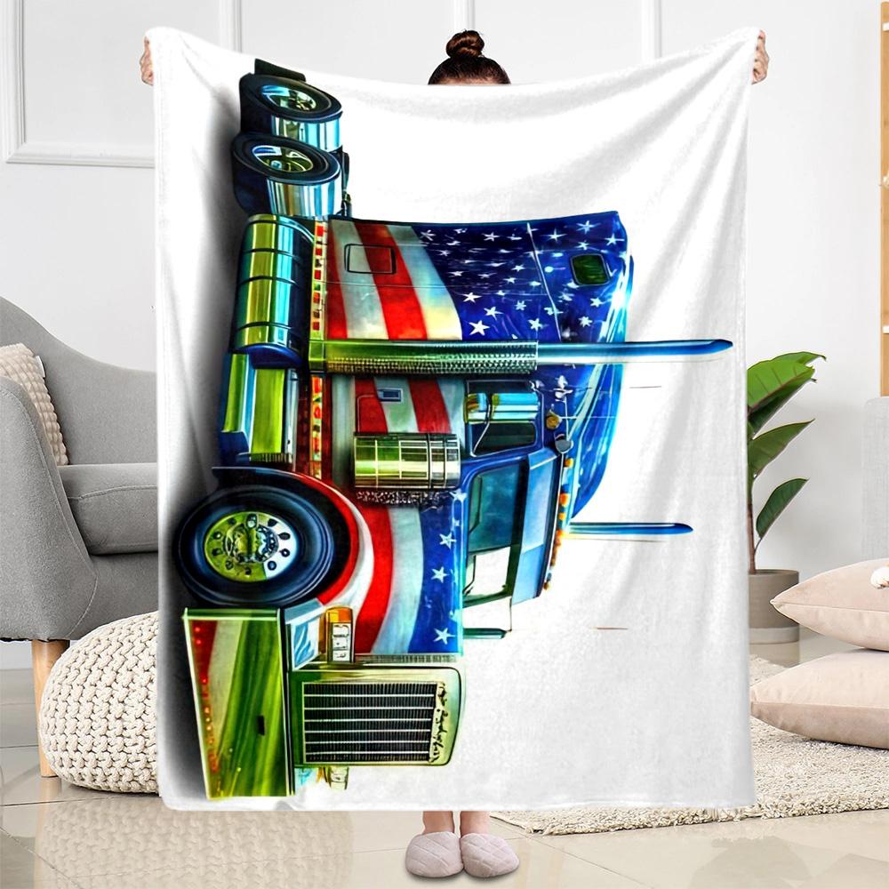 Kw Heavy Trucks Blanket Ultrasoft Great For Bedding Picnics Livingroom Four Seasons Universal Modern Birthday Christmas Gift Blanket