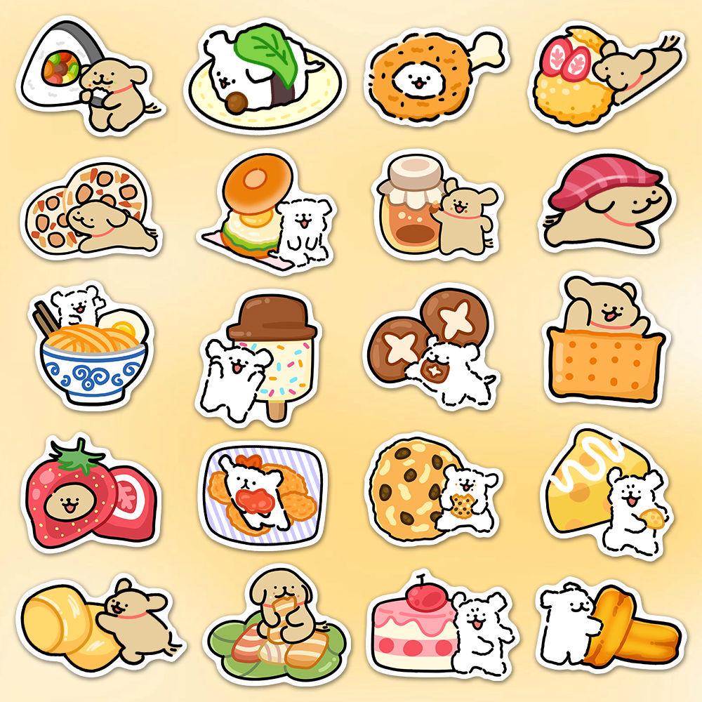 100 Cute Dog-Themed High-Definition Waterproof Stickers for Laptops & Phone Cases