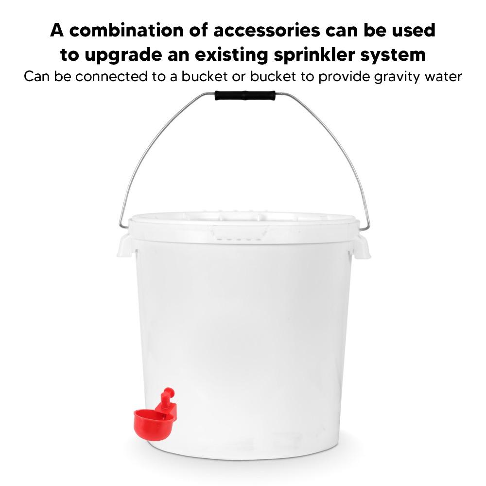10 Sets PP Chicken Waterer Cups Durable Pigeon Waterer Cups Automatic Chicken Water Cups Home Use