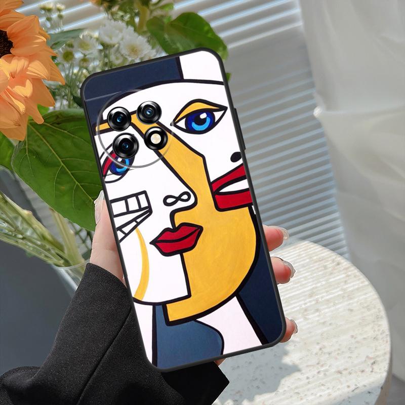 Abstract Portrait Art Painting Case For OnePlus Nord 5 CE 2 3 4 Lite N20 N30 OnePlus 13T 13R 15 13 12 11 10 10T 8T 15R Cover