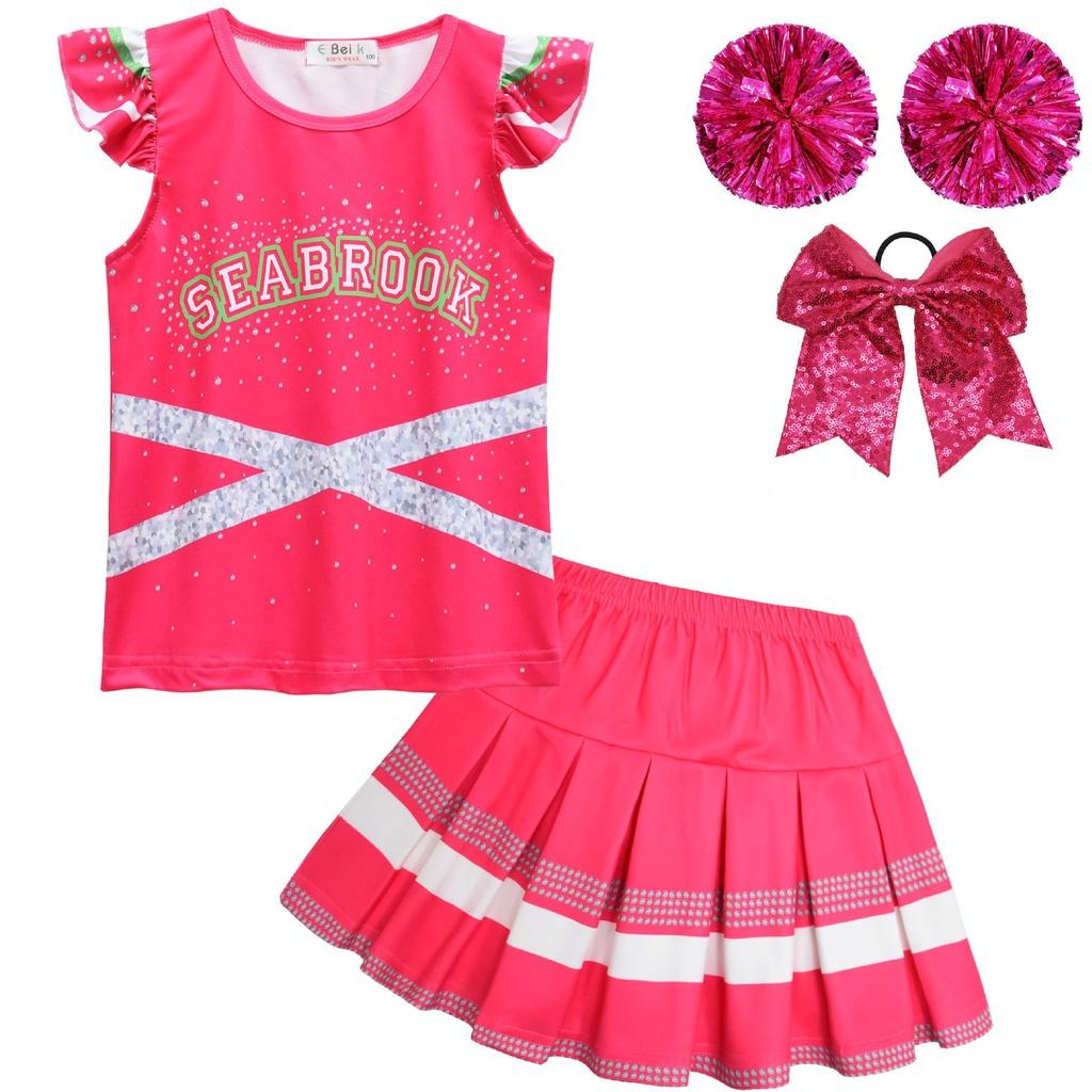 Creepy Zombies 3 Cheerleader Cosplay Costume For Girls Perfect Gift For Halloween