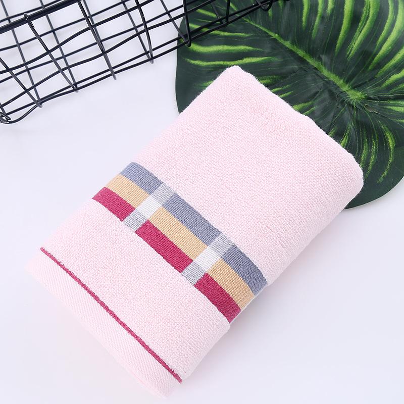 Pure cotton large towel Adult face wash soft absorbent thickened towel 74CM*34CM