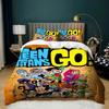 Exquisite 3D Print Teen -Titans Go Teenagers Bedding Set Duvet Cover Pillowcase Kids Boy Girl 3piece Set Home Textile