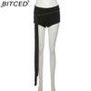 BITCED Summer Fashion Design: Off-the-Shoulder Fitted Top and Trendy Shorts Set for Women