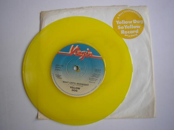 

7inch Record YELLOW DOG - Wait Until Midnight VS217 Virgin 1978 UK Rock Used