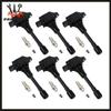 6pcs Ignition Coils + 6pcs Iridium Spark Plugs For INFINITI EX37 G37 Q50 Nissan 370Z UF617 Ignition System Coil Wear Part