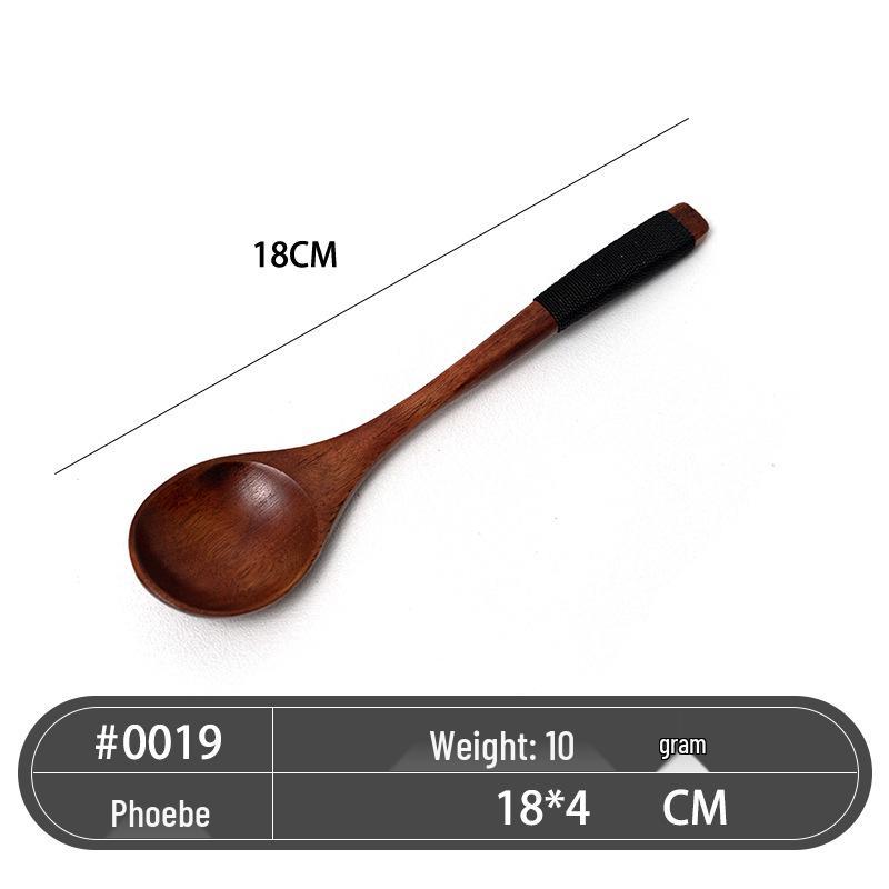 Japanese Style Camphor Wooden Spoon for Soup & Honey Stirring