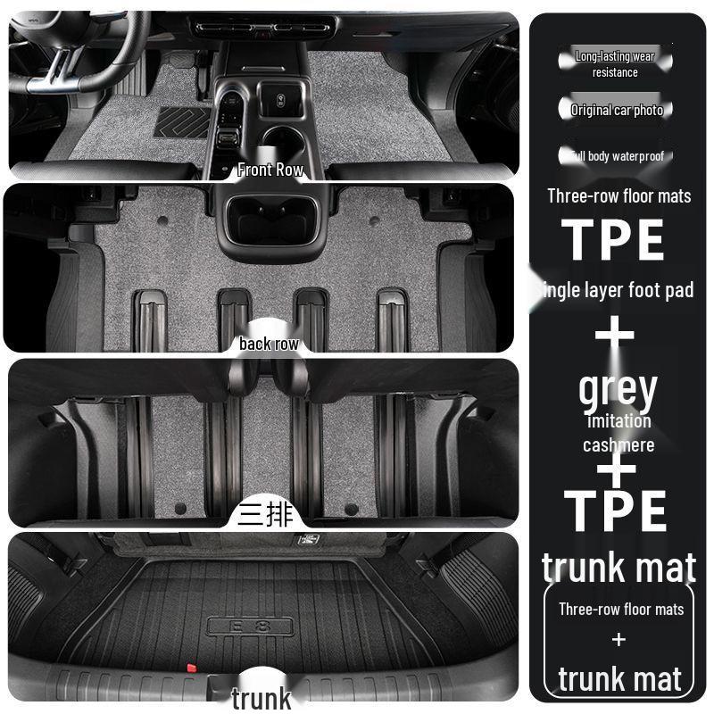 Lynk & Co 900 TPE Floor Mats 2025: Full Coverage Decorative Interior Car Accessories
