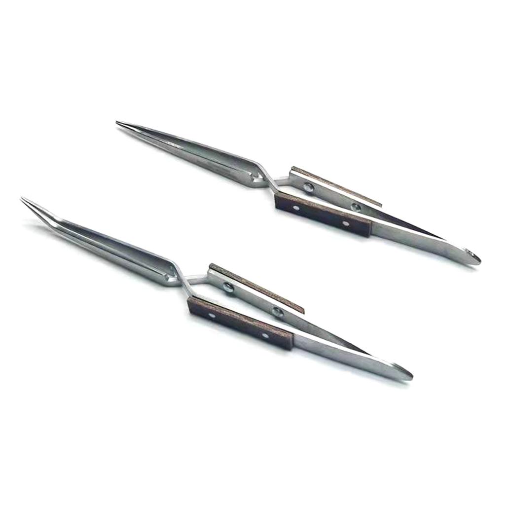 Edelstahl Kreuze Arretierzange Selbstschließend Schmuck Löten Handwerk Reparaturwerkzeug Gerade Ellbogenspitze Klemme Clip