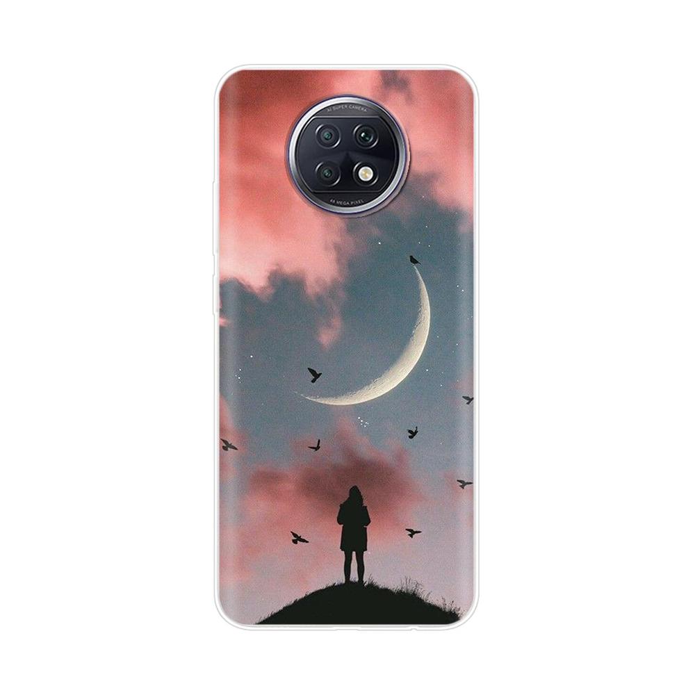Fashion TPU Phone Case For Xiaomi Redmi Note 9T Soft Silicone Painting Case for Redmi Note 9T 5G Case Note9T 9 T coque flower
