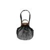 Borsa a tracolla in rete Le Pliage 38 Borsa shopper in tessuto Rete da shopping Grande Borsa da donna Nera 10121HVH001