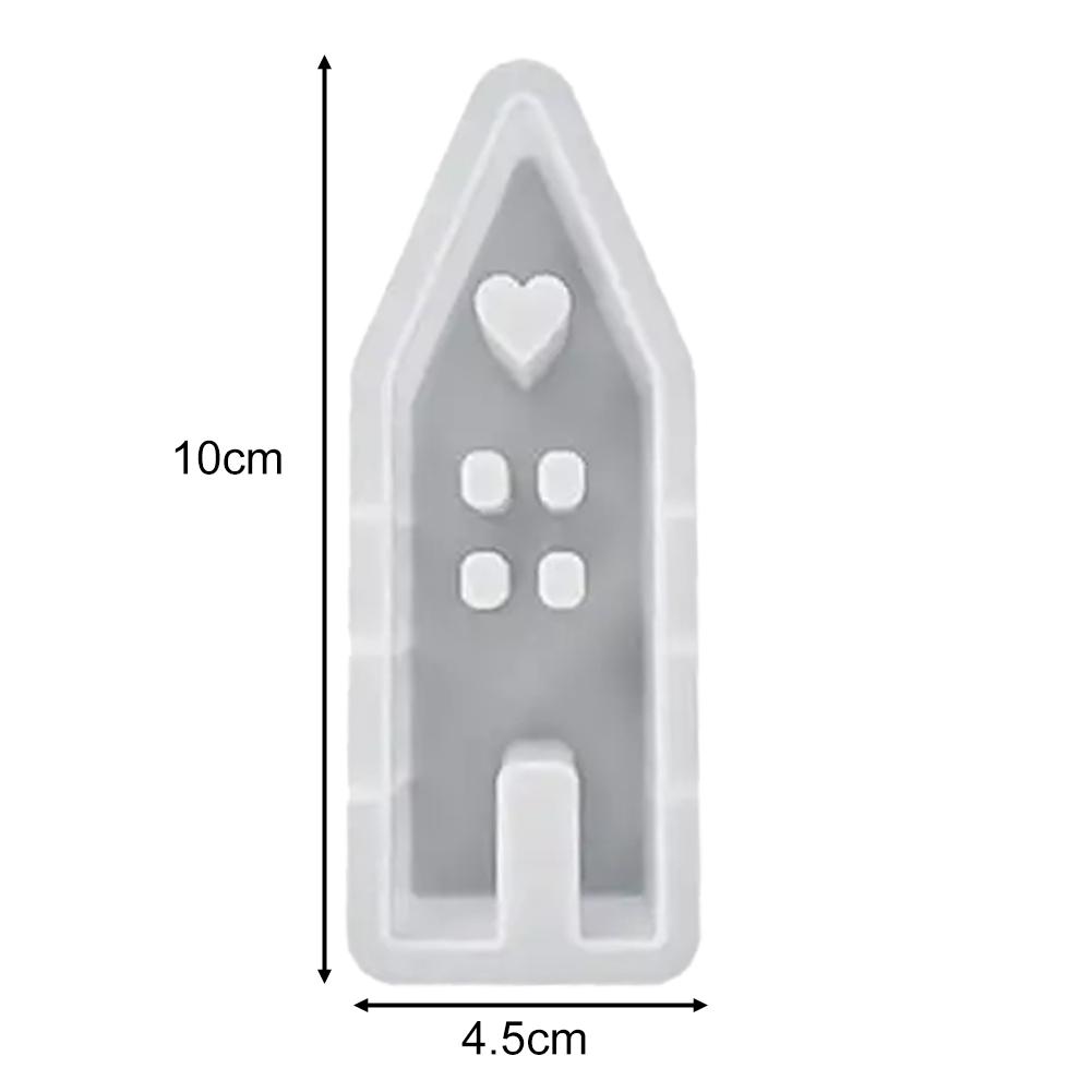 Heart House Silicone Moulds Light Heart Houses Concrete Moulds Casting Moulds Lighthouse Silicone Molds Home Decoration