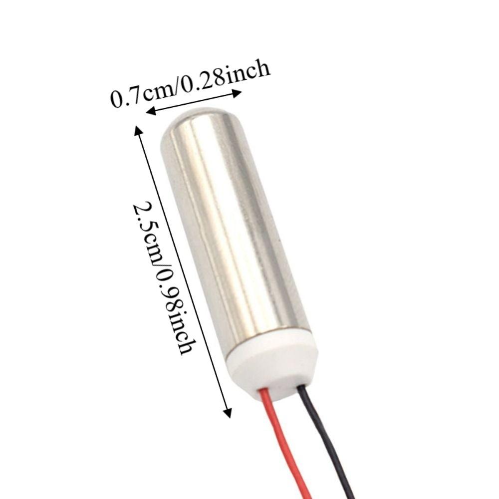 5Pcs Strong Vibration Coreless DC Motor 7mmx25mm Vibrating Engine Cylindrical Vibration Toy