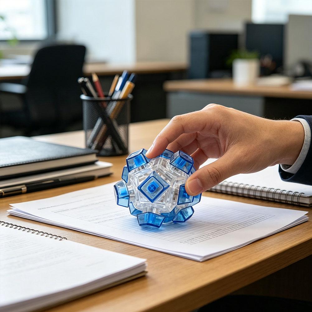 12 kláves Relaxační kouzelná kuličková klávesnice Klávesa Fidget Tlačítko pro úlevu od stresu Prstová klávesnice Krytka klávesy Keycap Kancelářská stolní hračka Hračka pro dospělé