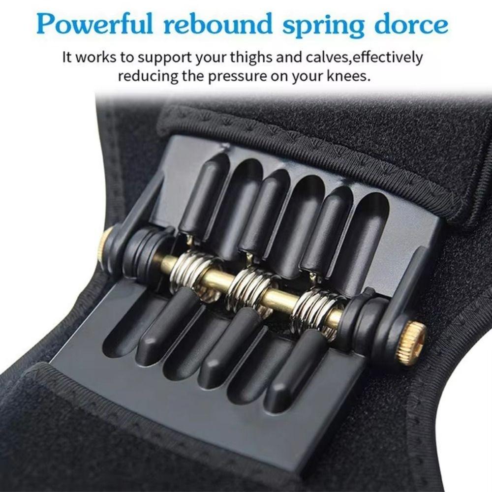 1/2PCS Rebound Spring Knee Protection Boosters Breathable Fixed Booster Support Knee Pads Non-Slip Knee Protector Sports