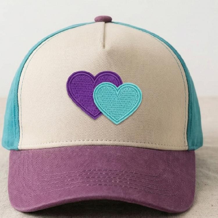 52Pcs Colorful Heart Shaped Fabric Patches For Instants Garment Repair And Customization