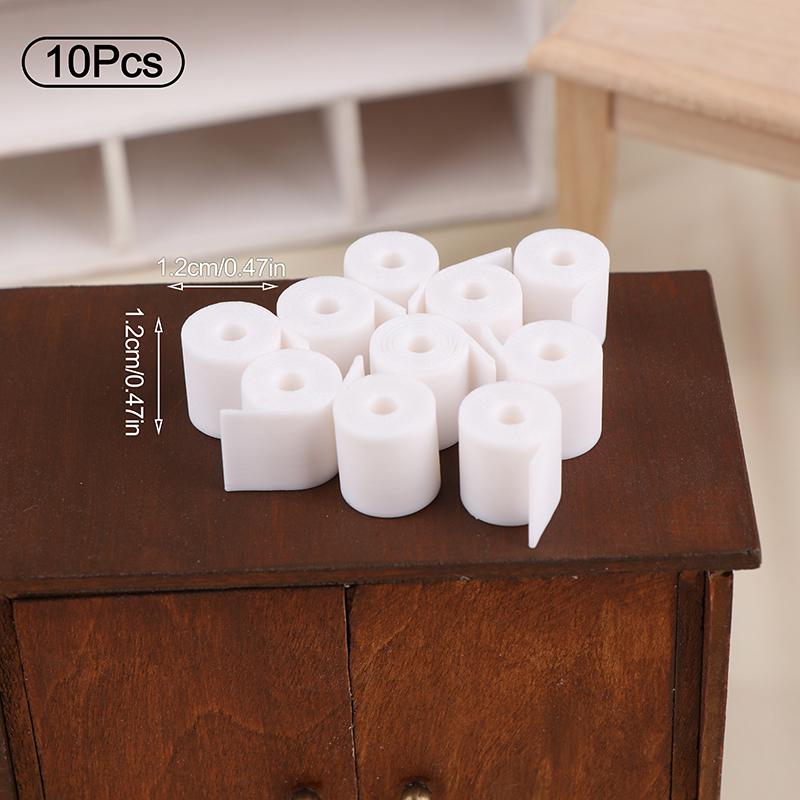 

1:12 рулонов для моделирования кукольного домика, модель туалетной бумаги, кукла, мини-держатель для туалетной бумаги, декор, микросцена, строительный реквизит A3 10Pcs