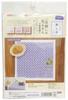 Olympus Sashiko Flower Cross Kit, Single-Stitch Dishcloth, Stitch, SK-294
