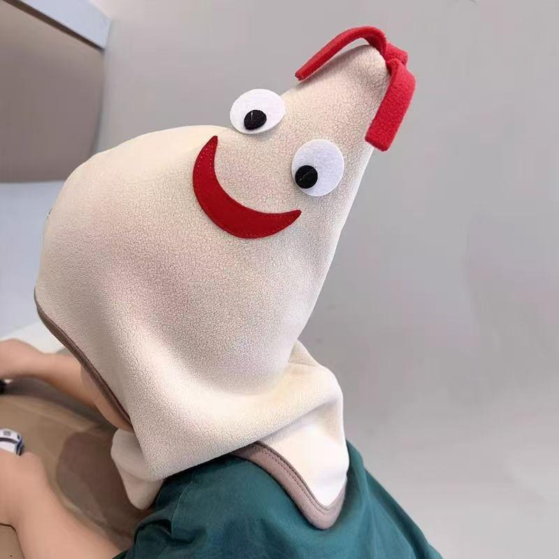 

Cartoon Big Rooster Shape Soft Hats Baby Baotou Hat Toddler For Boy Girl Windproof Caps Kids Accessories бежевий