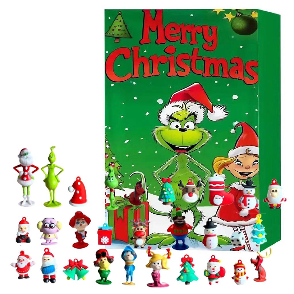 Merry Christmas Halloween Doll Advent Calendar Contains 24 Gifts, Halloween Horror Figures Advent Calendar