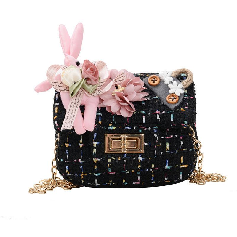 Adorable Cartoon Kids Crossbody Bag With Flower Design For Girls Mini Purse