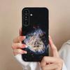 Moon Galaxy Universe Phone Case For Samsung S25,24,21,22,23,S30,Ultra,S20,Plus,Fe,Lite,Note,S10,S9,Black Soft Shell