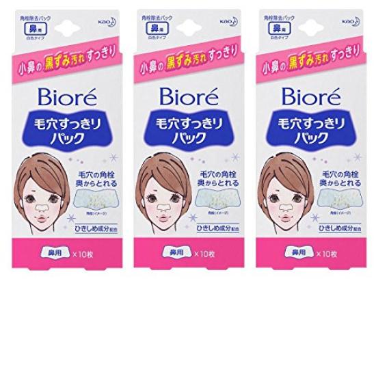 

Biore Pore Refreshing Pack Nose White Type 10 шт. [Набор 3]