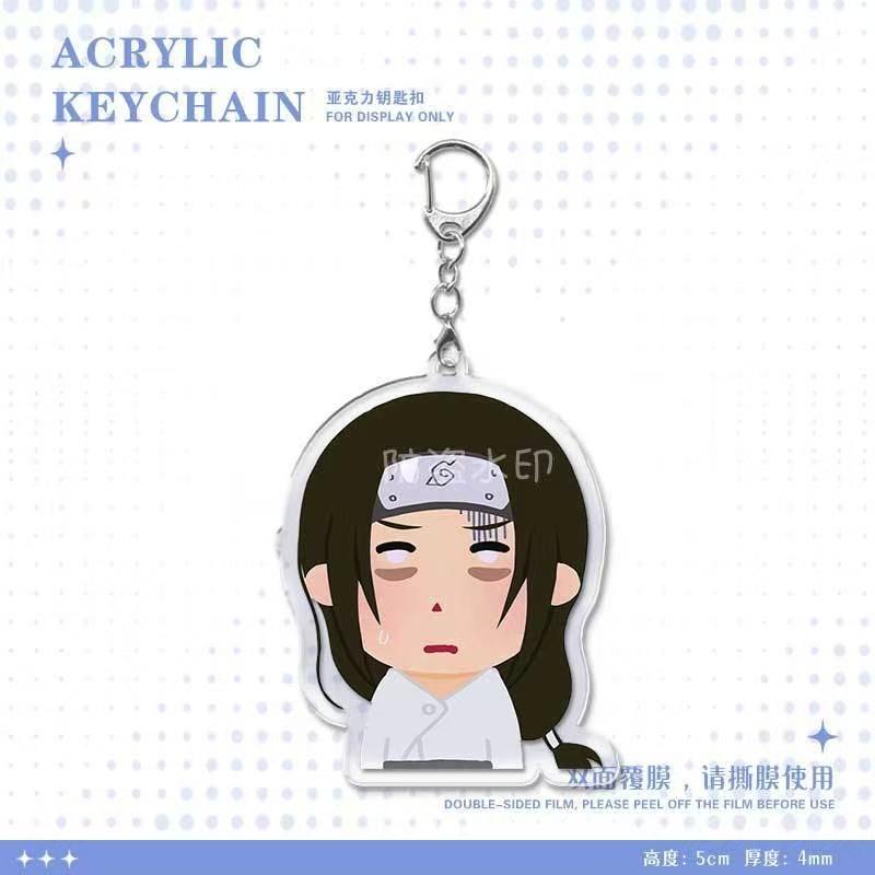 Anime Naruto Acrylic Keychain Accessaries Uzumaki Naruto Cartoon Keyring