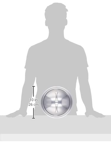 MEYER Frying Pan with Stainless Steel Lid, 24cm, "Analonlux Stainless Steel Lid" [Official Japanese Product] AC3-SF24