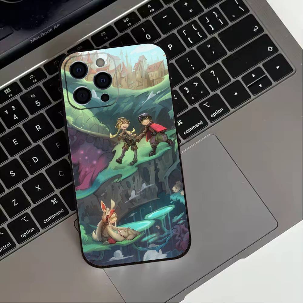 M-Made in Abyss  Phone Case For iPhone 17,16,15,14,13,12,11 Plus,Pro Max,XS,Soft Silicone Black Cover