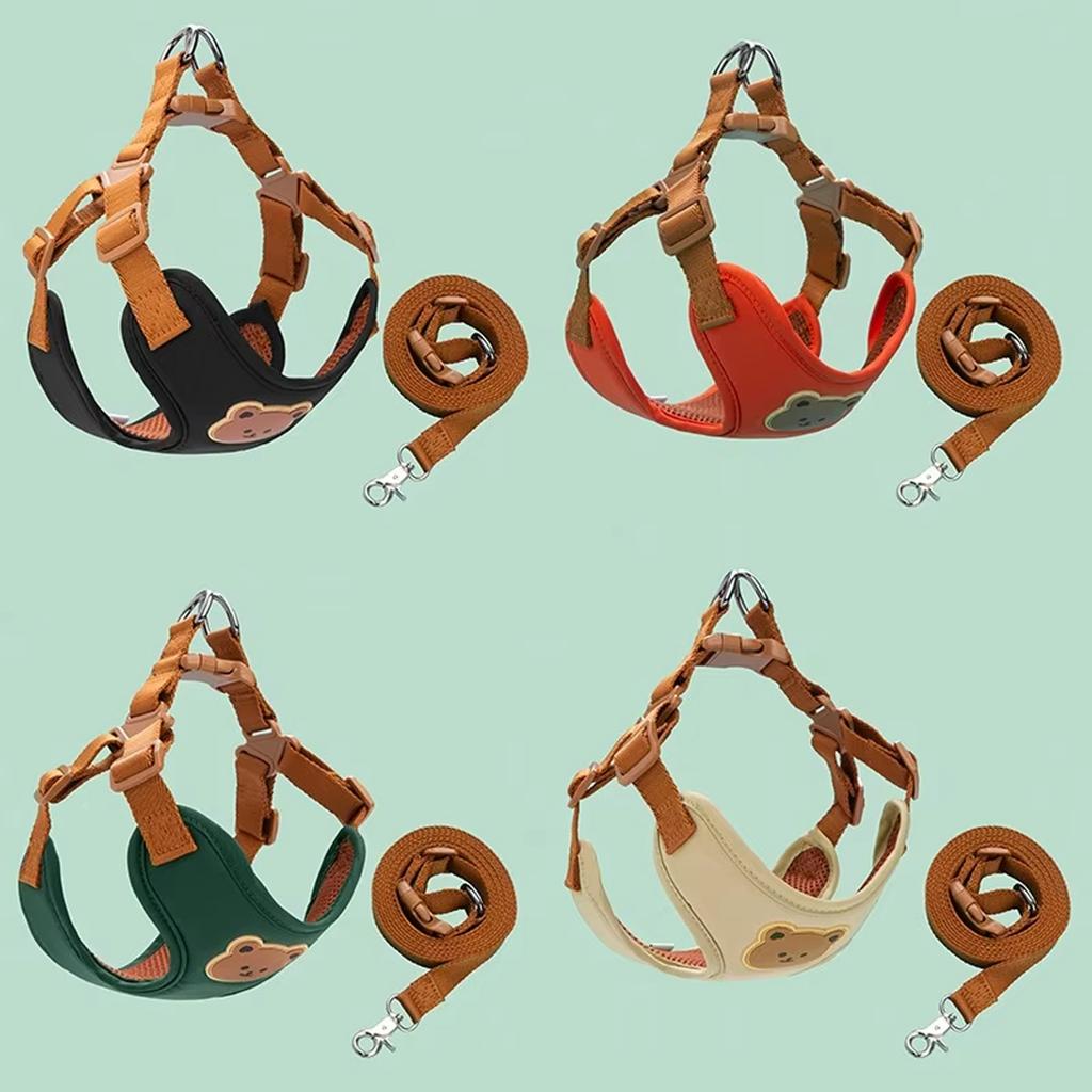 Pet Dog Leash Set Small Medium Dog Vest Breathable Puppy Chest Strap French  Chihuahua Pet