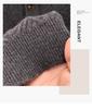 Herren Premium 100% Wolle Dicker Winterpullover mit Jacquard-Design