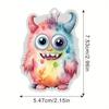 Cute Stylish Acrylic Monster Hanging Keychain For Multifunctional Indoor Decoration And Memorable Holiday Gift Accessory
